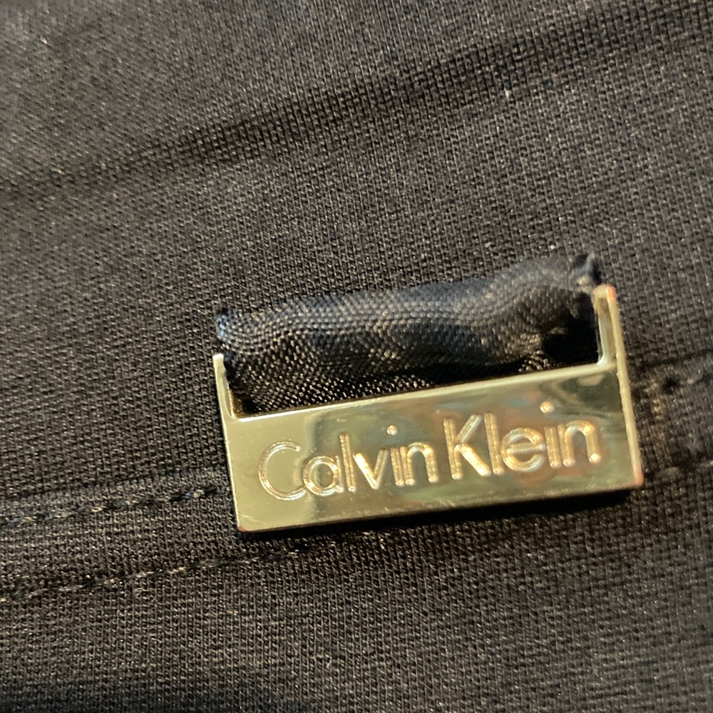 Calvin Klein Woman’s Black Slacks with Gold Accent - Picture 4 of 5